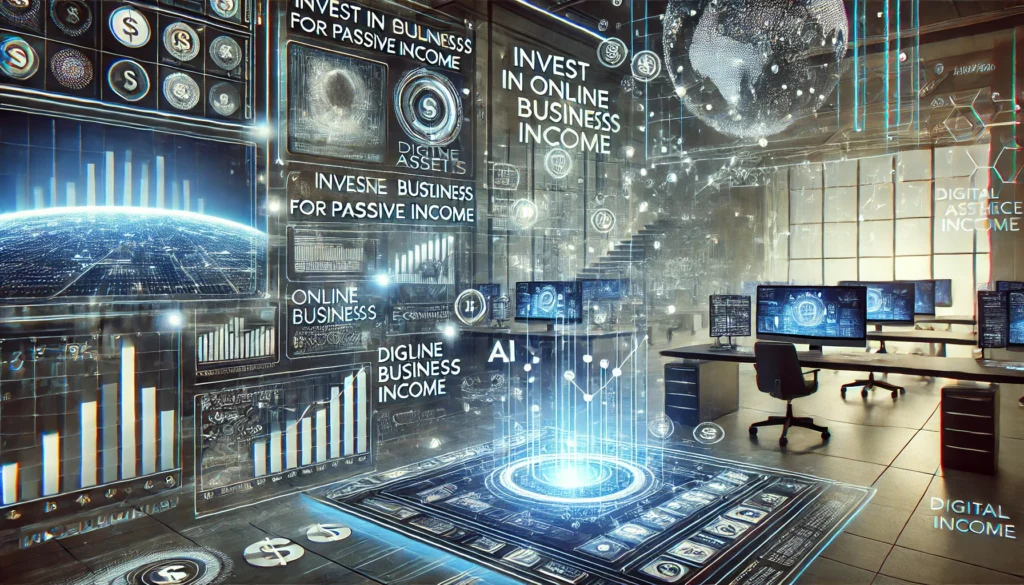 online business investment, digital asset income